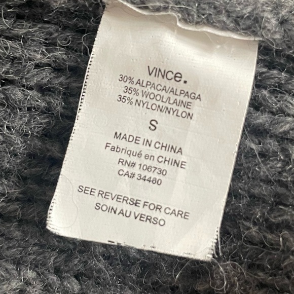 Vince Cardigan Sweater. Wool Blend. Pre-Owned. - Picture 7 of 8